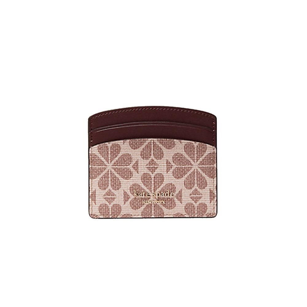 NEW Kate Spade Flower Coated Canvas Cardholder in Pink Multi